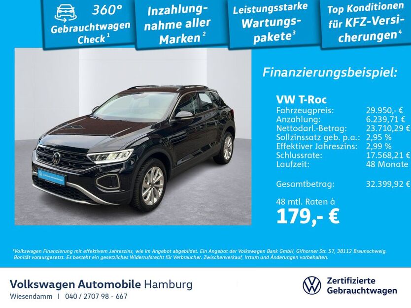 VW T-Roc 11.515 km 29.950 € Hamburg 22303