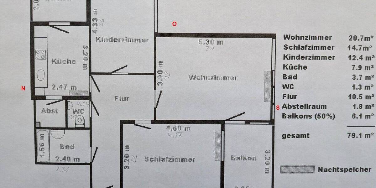 Etagenwohnung Meckenheim - 3 Zimmer, 79 m&sup2;, 149.000&euro; | Angebot:26036848