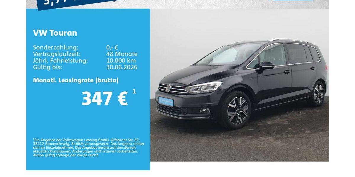 VW Touran 47.500 km 28.550 &euro; Würzburg 97076
