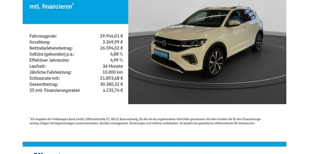 VW T-Cross 22.250 km 29.944 &euro; Mühlhausen/Thüringen 99974