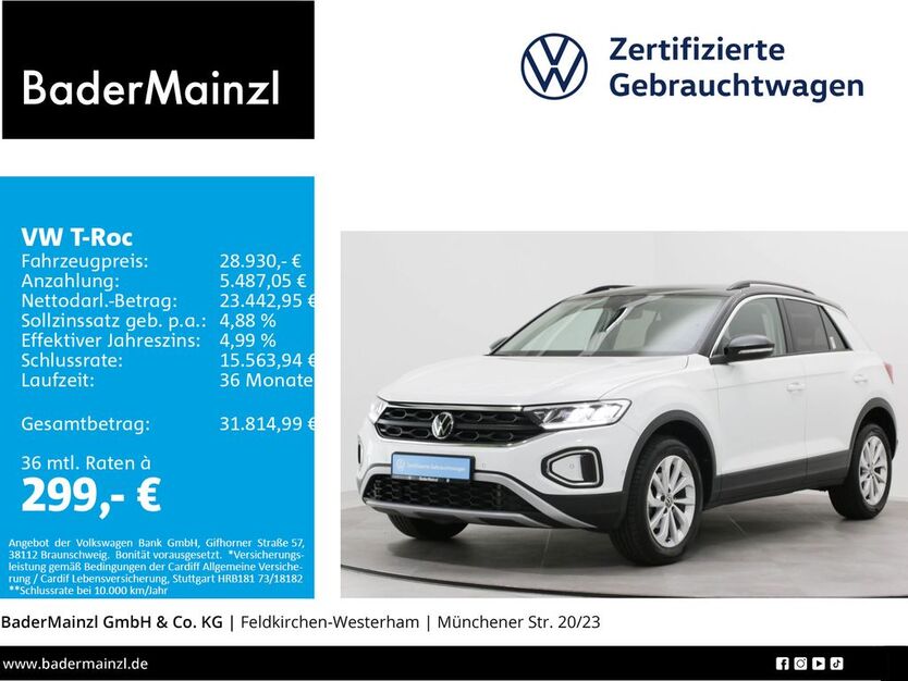 VW T-Roc 41.760 km 28.930 € Feldkirchen/Westerham 83620