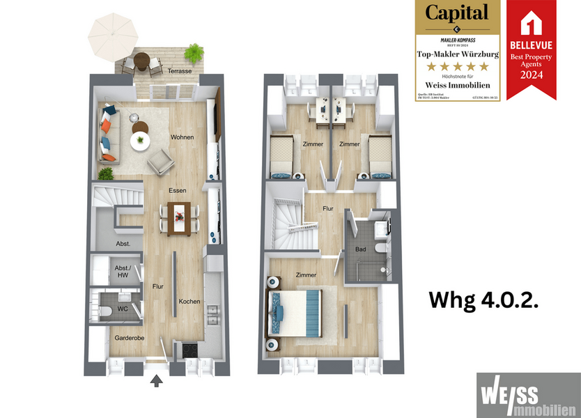 Wohnung zum Kaufen in Hilpoltstein 541.271 € 104.8 m² 4 zimmer