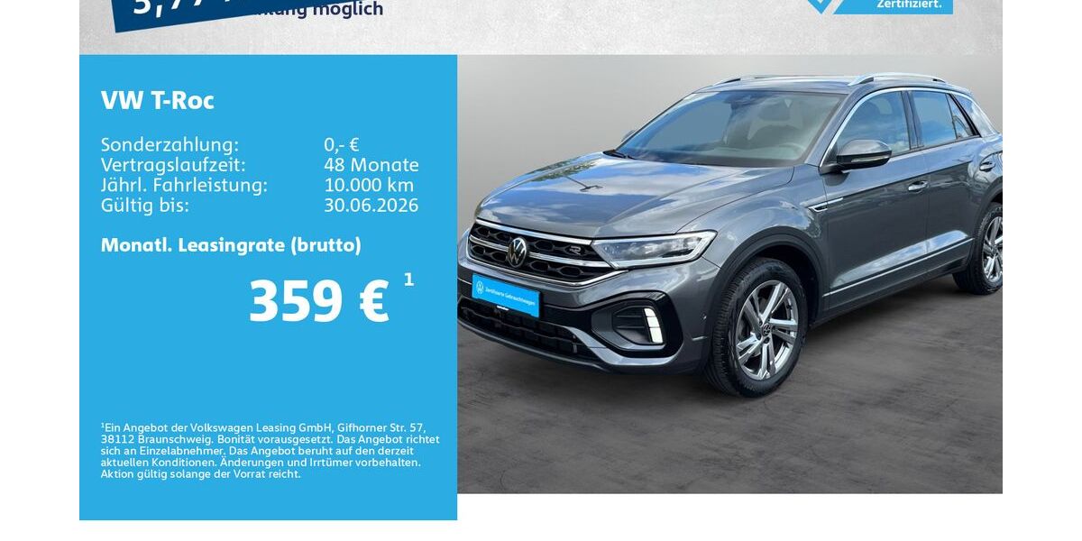 VW T-Roc 39.500 km 26.220 &euro; Kitzingen 97318