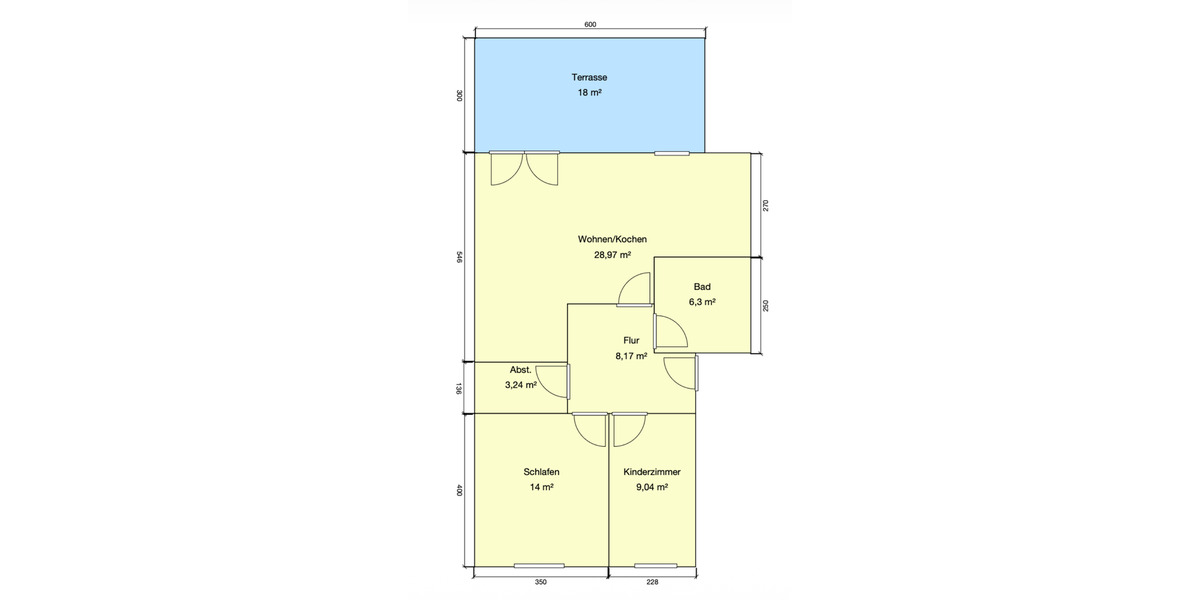 Erdgeschoßwohnung Neuzelle - 3 Zimmer, 68 m&sup2;, 500&euro; | Angebot:25757616