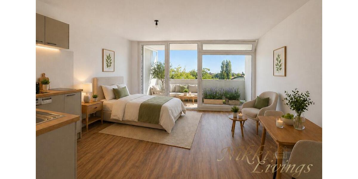 Etagenwohnung München Allach-Untermenzing - 1 Zimmer, 31 m&sup2;, 1.050&euro; | Angebot:26367296