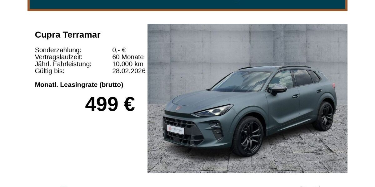 Cupra Terramar 1.600 km 50.490 &euro; Bayreuth 95448