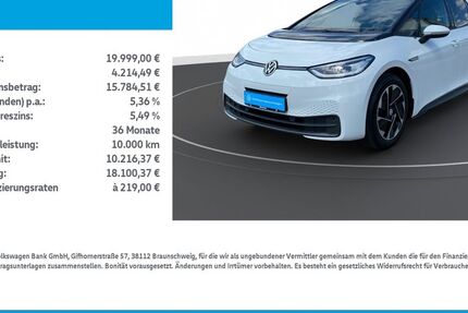 VW ID.3 44.904 km 19.999 &euro; Leinefelde-Worbis/DE 37327