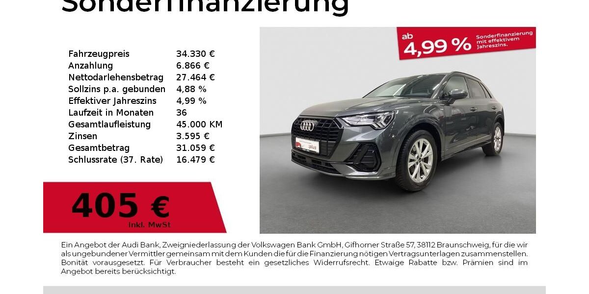 Audi Q3 16.245 km 33.770 &euro; Fürth 90763