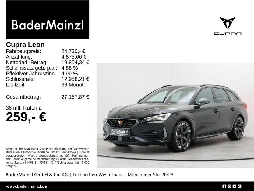 Cupra Leon 79.344 km 24.730 € Feldkirchen/Westerham 83620