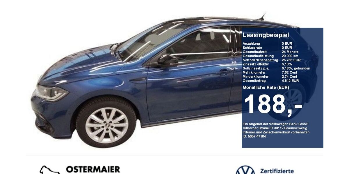VW Polo 3.360 km 25.765 &euro; Vilsbiburg 84137