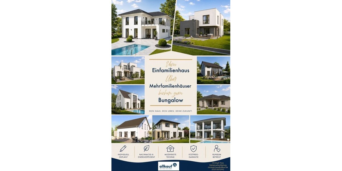 Modernes Einfamilienhaus in Großmehring - Individuell planbar - inkl. Bauplatz - Einfamilienhaus Großmehring | Angebot:27333112