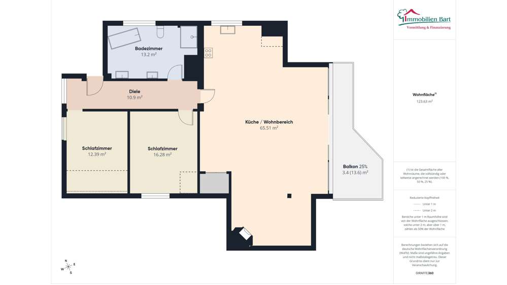 Etagenwohnung Merzig / Schwemlingen Schwemlingen - 3 Zimmer, 124 m&sup2;, 194.800&euro; | Angebot:26200215