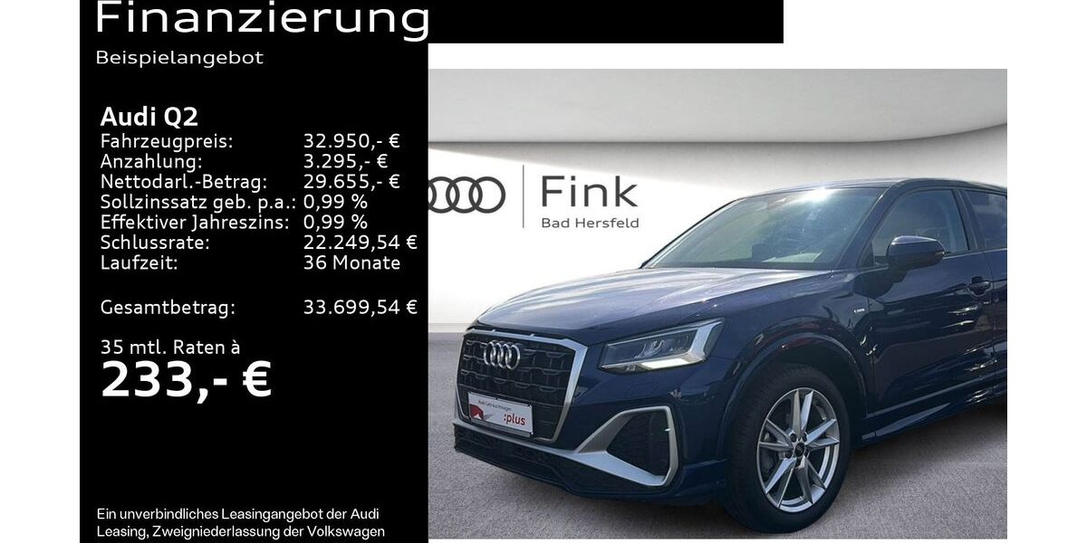 Audi Q2 23.140 km 32.950 &euro; Bad Hersfeld 36251