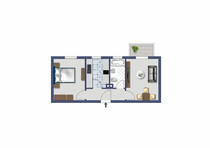 Erdgeschoßwohnung Heidenheim an der Brenz - 2 Zimmer, 45 m&sup2;, 456&euro; | Angebot:26389376
