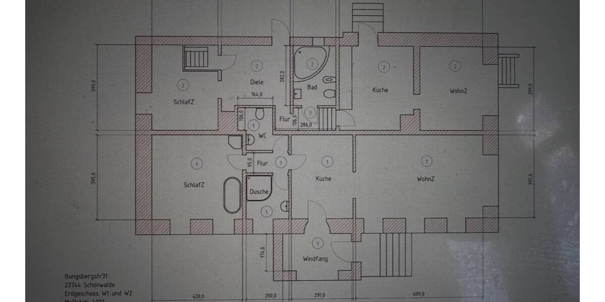 Etagenwohnung Schönwalde - 2 Zimmer, 67 m&sup2;, 139.000&euro; | Angebot:26107494