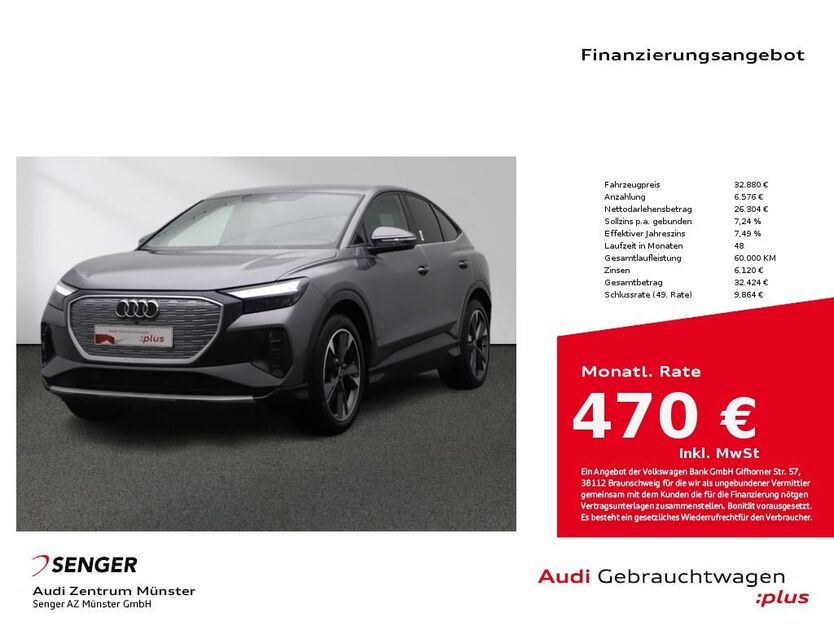 Audi Q4 e-tron 31.253 km 32.880 € Münster 48153