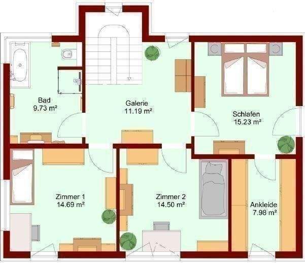 Schwanebeck Bebauungsvorschlag : Grundstück für geplantes Einfamilienhaus ( individuelles Architektenhaus ) in Traumlage. Im Alleinauftrag !