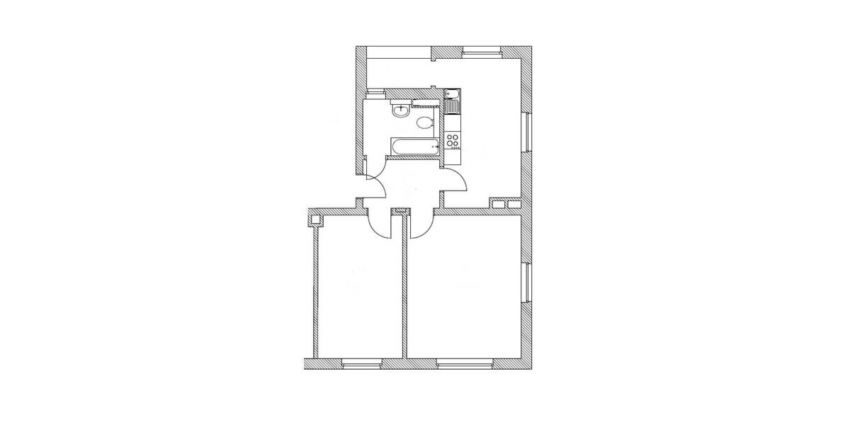 Etagenwohnung Dresden Leuben - 2 Zimmer, 60 m&sup2;, 466&euro; | Angebot:26346030