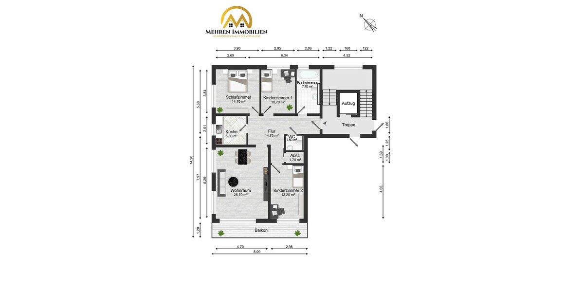***Helle 4-Zimmer-Erdgeschoss im energieeffizienten KfW-40-Plus-Gebäude*** - Erdgeschoßwohnung Hochheim am Main | Angebot:26625729