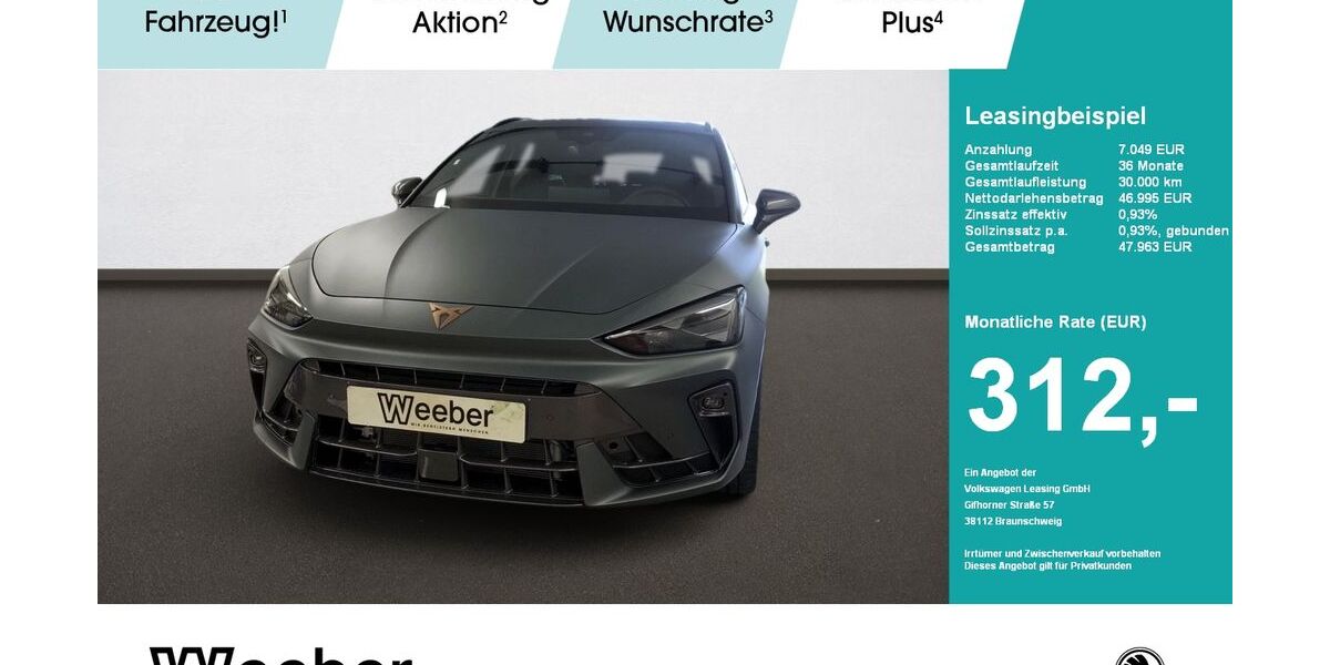 Cupra Leon 12.900 km 44.589 &euro; Calw 75365