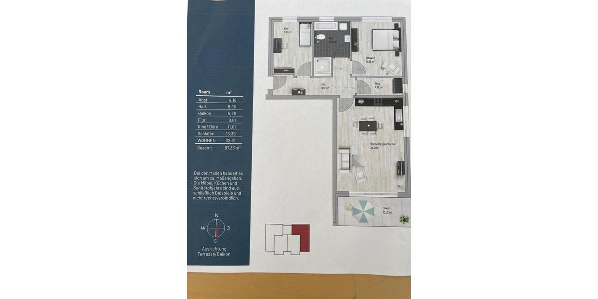 Dachgeschoßwohnung Meldorf - 3 Zimmer, 87 m&sup2;, 870&euro; | Angebot:25342800