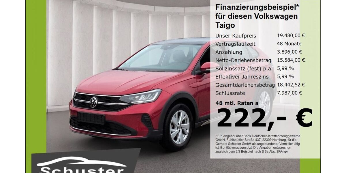 VW Taigo 27.577 km 18.980 &euro; Ruhstorf 94099
