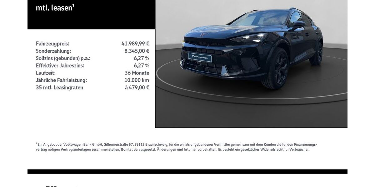 Cupra Formentor 9.500 km 39.899 &euro; Mühlhausen/Thüringen 99974