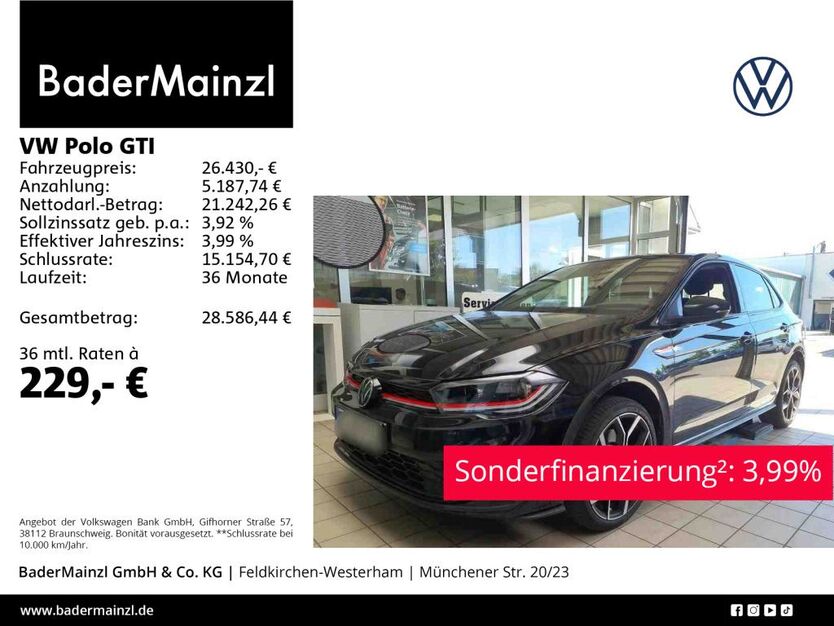 VW Polo 8.500 km 26.430 € Feldkirchen/Westerham 83620
