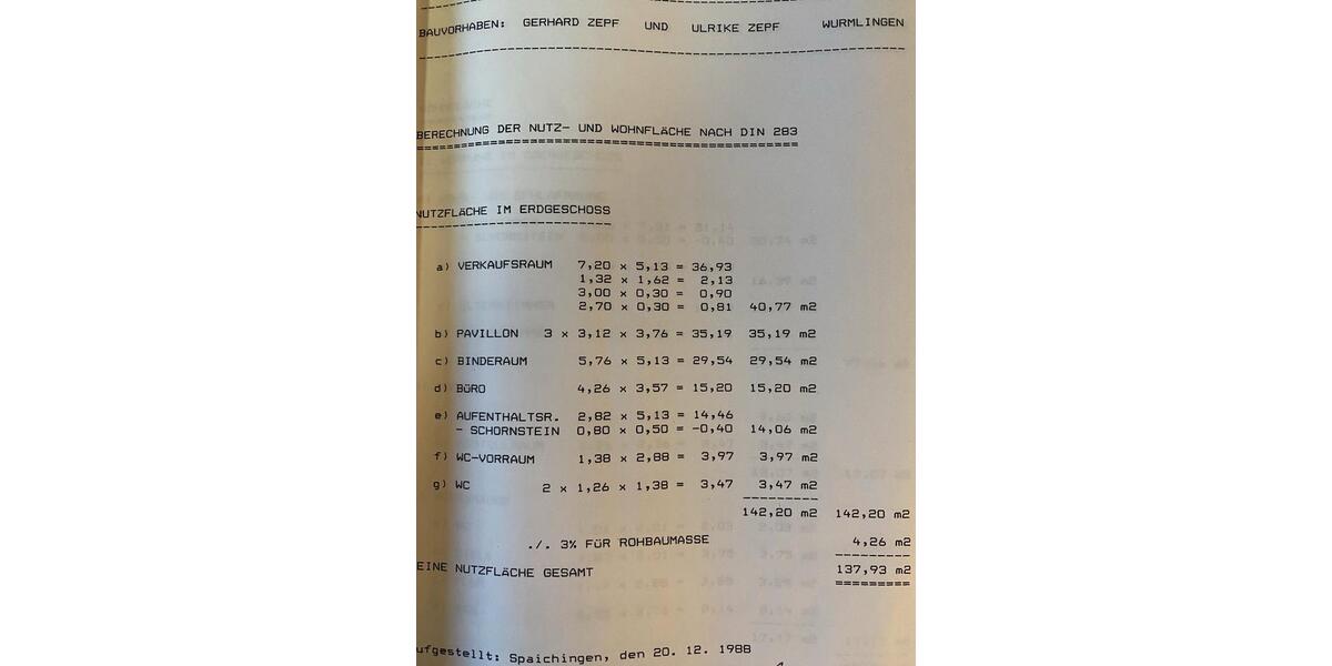 Gewerbeobjekt Wurmlingen - 1.100&euro; | Angebot:26411334