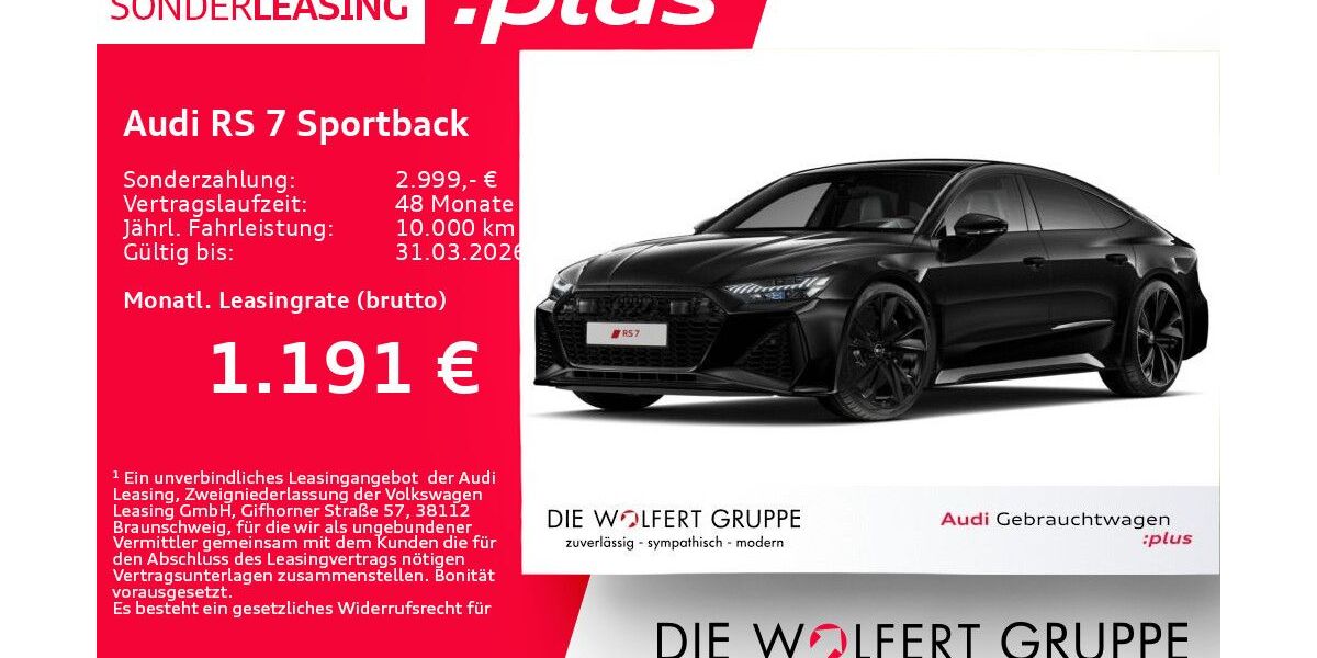 Audi RS7 10.097 km 121.460 &euro; Großwallstadt 63868