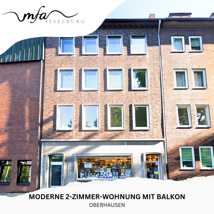 Moderne 2-Zimmer-Wohnung mit Balkon – zentrumsnah in Oberhausen, ideal für Berufstätige zimmer