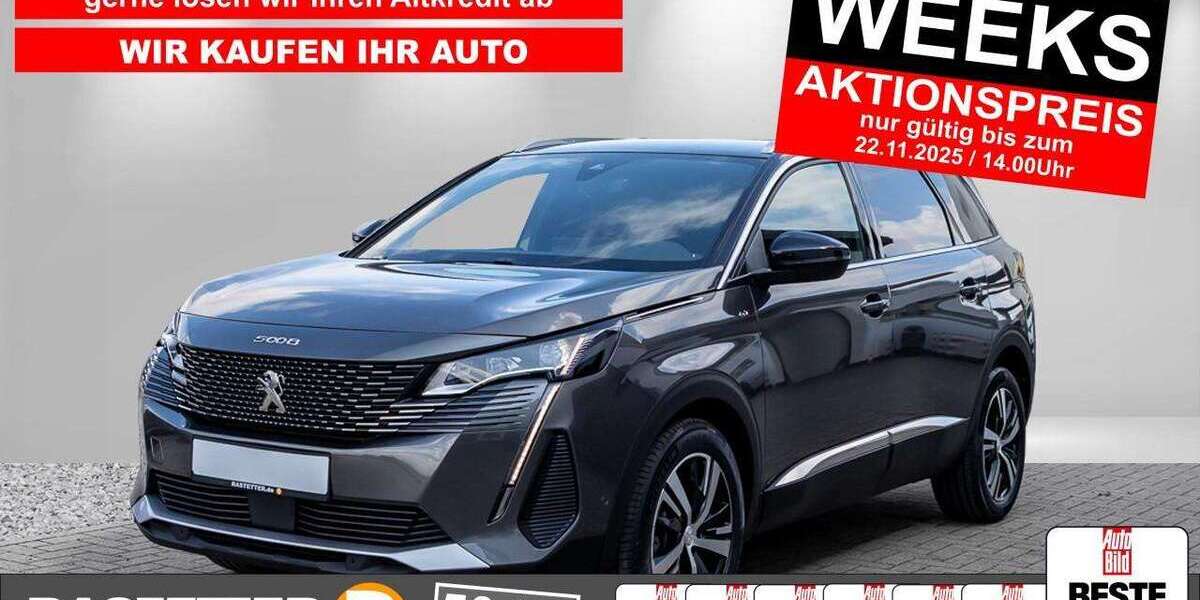 Peugeot 5008 4.483 km 26.940 € Karlsruhe 76227