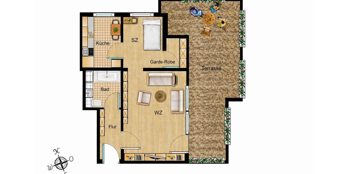 Einfamilienhaus Germering - 2 Zimmer, 57 m&sup2;, 415.000&euro; | Angebot:26020984