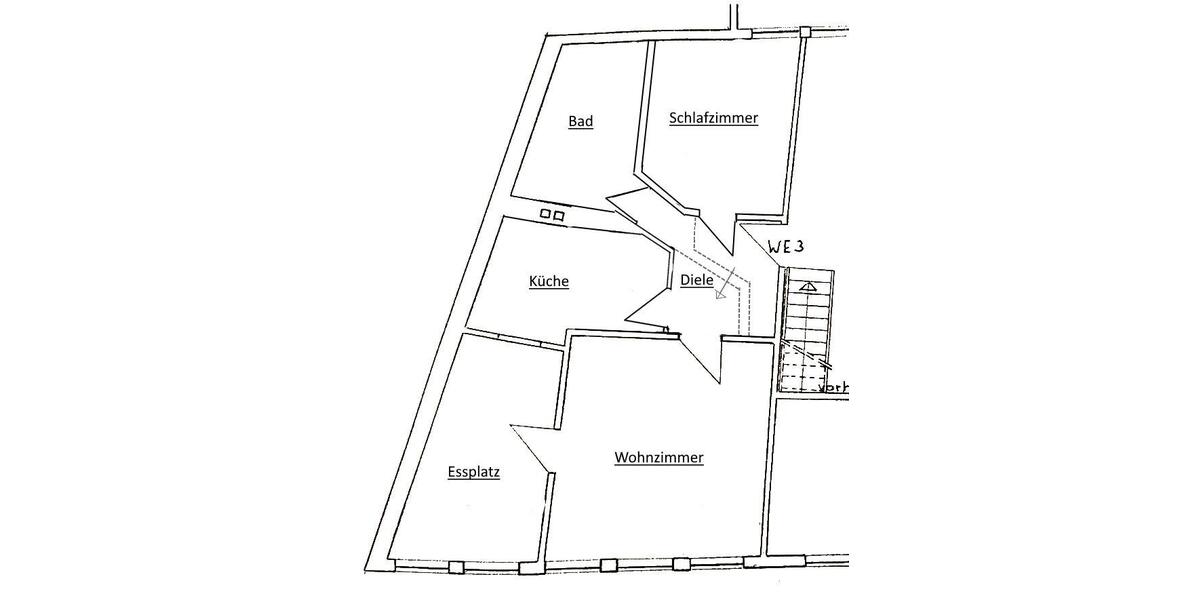 Etagenwohnung Lüneburg - 2.5 Zimmer, 59 m&sup2;, 750&euro; | Angebot:26669476