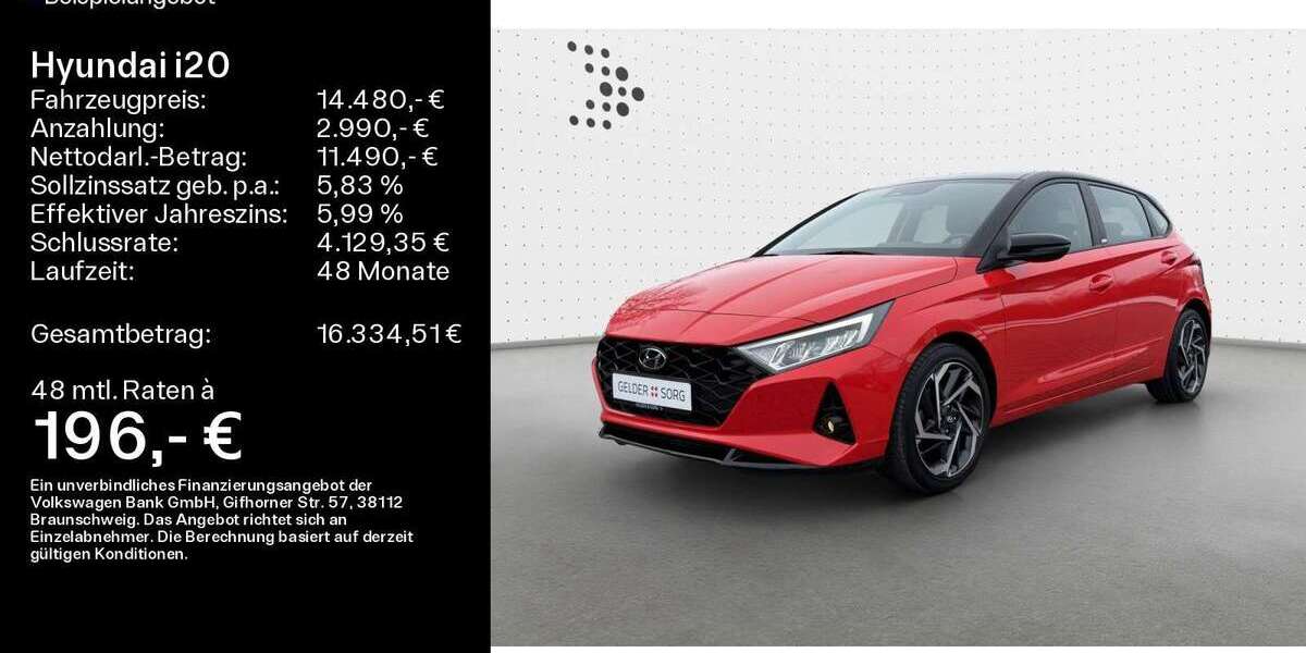 Hyundai i20 46.490 km 14.480 &euro; Ebern 96106