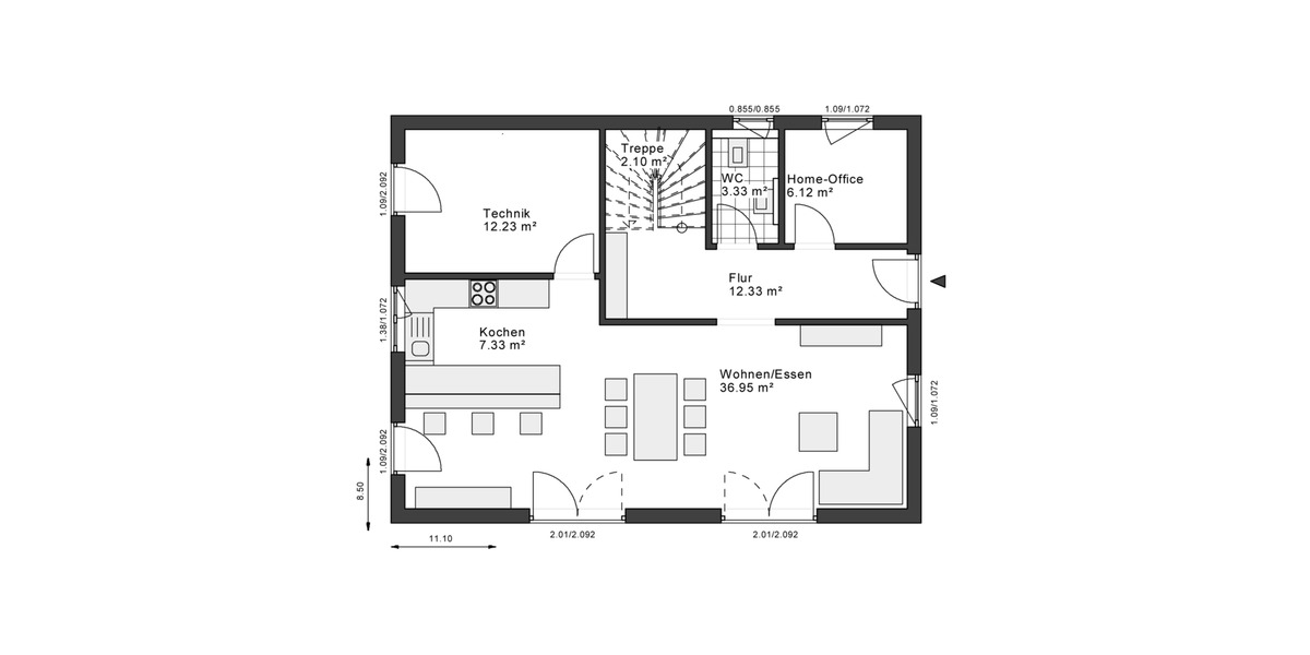 Einfamilienhaus Eichenzell - 4 Zimmer, 160 m&sup2;, 2.080&euro; | Angebot:26162780