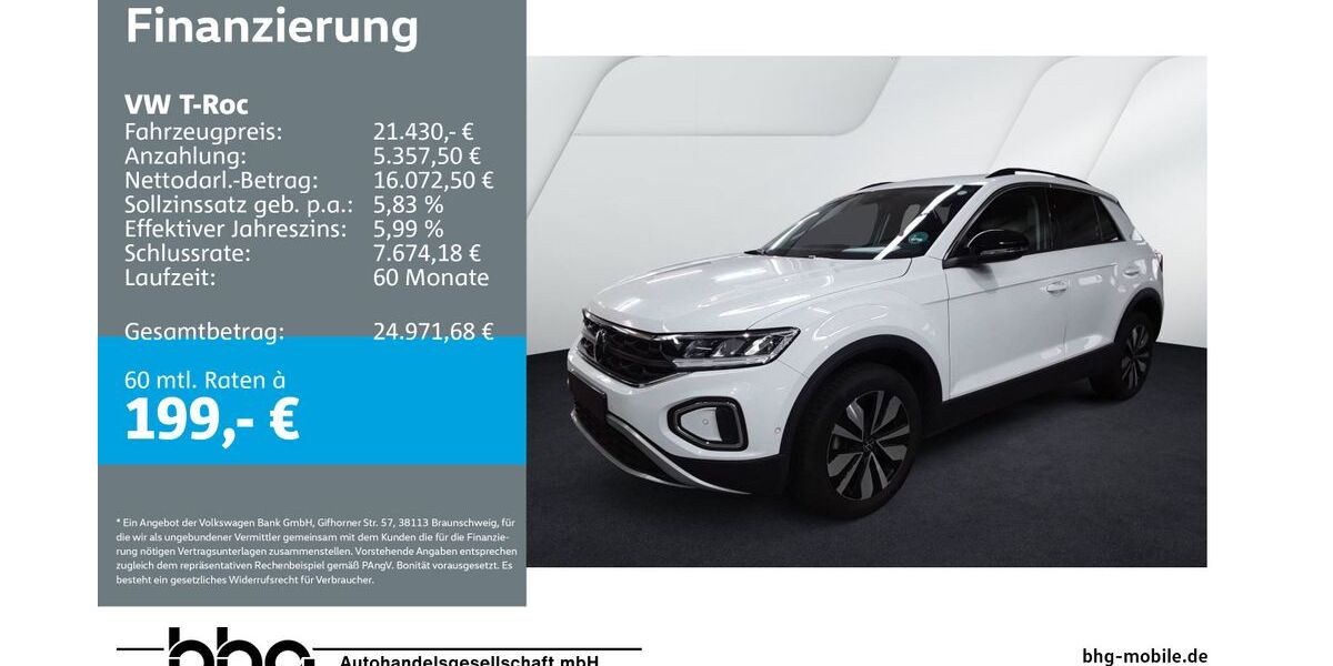 VW T-Roc 22.255 km 21.430 &euro; Bühl 77815