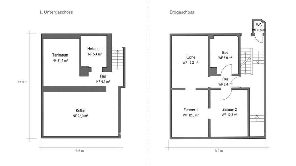 Doppelhaushälfte Pforzheim Eutingen - 7 Zimmer, 152 m&sup2;, 450.000&euro; | Angebot:26703475