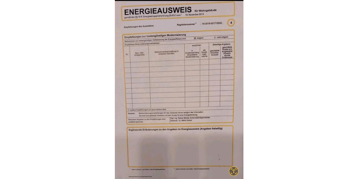 Erdgeschoßwohnung Goslar OS Hahnenklee-Bockswiese - 2 Zimmer, 48 m&sup2;, 55.000&euro; | Angebot:27163133