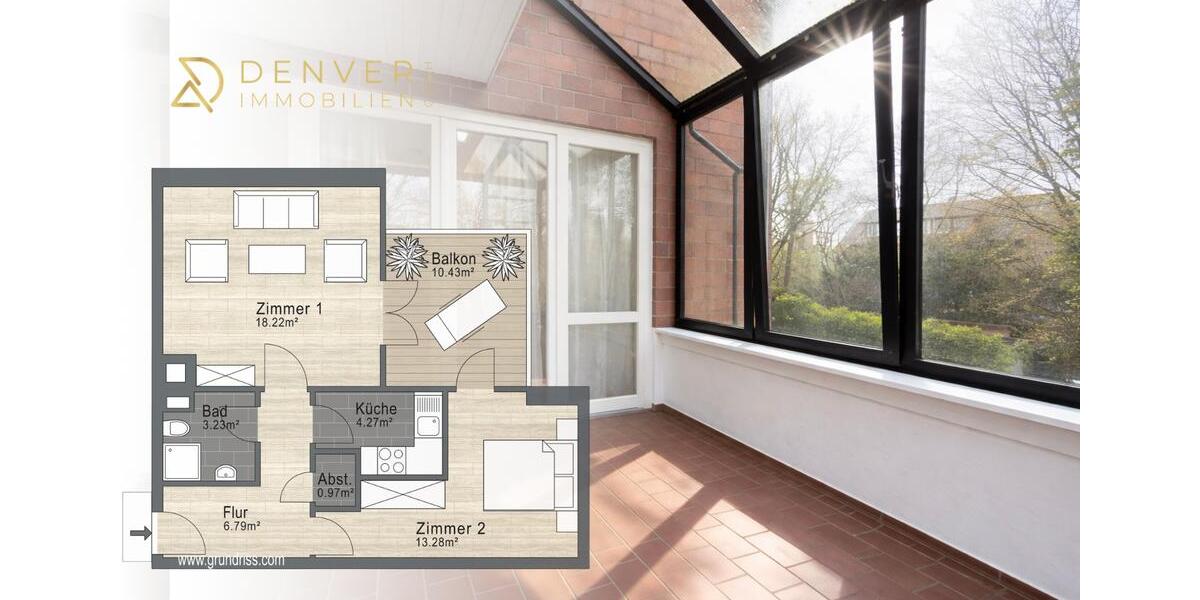 Etagenwohnung Diepholz - 2 Zimmer, 52 m&sup2;, 455&euro; | Angebot:25571501