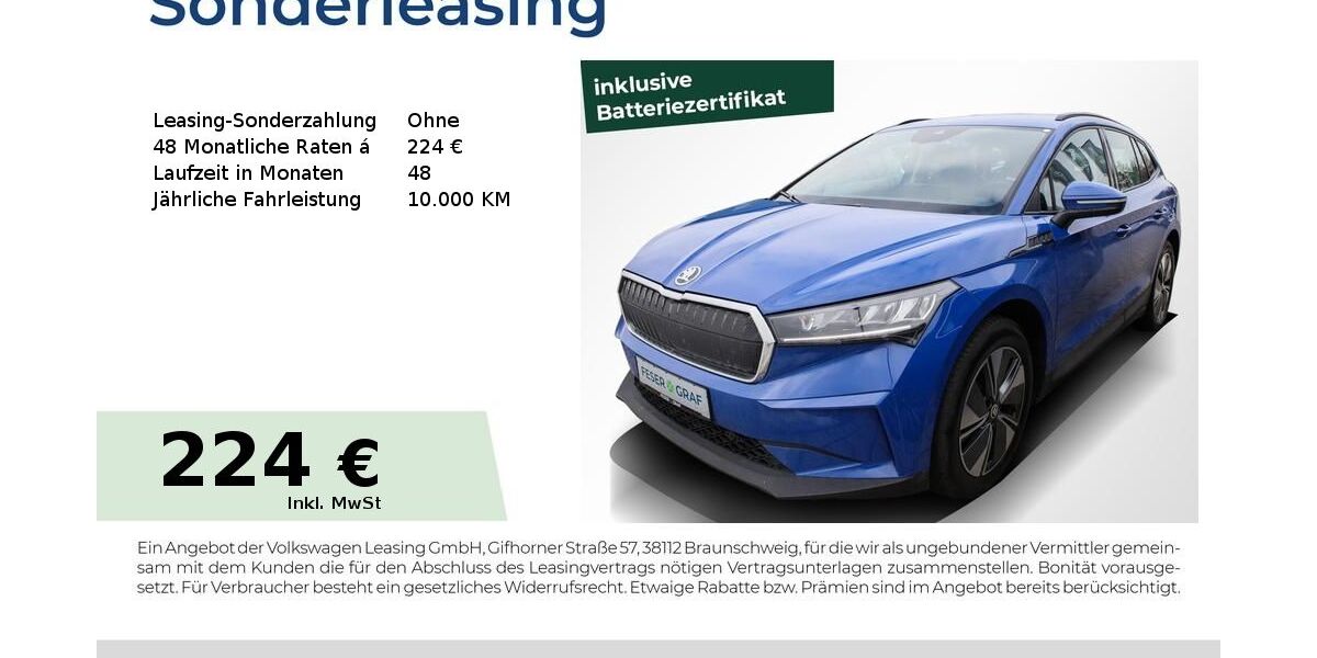 Skoda Enyaq 17.050 km 22.440 &euro; Herzogenaurach 91074