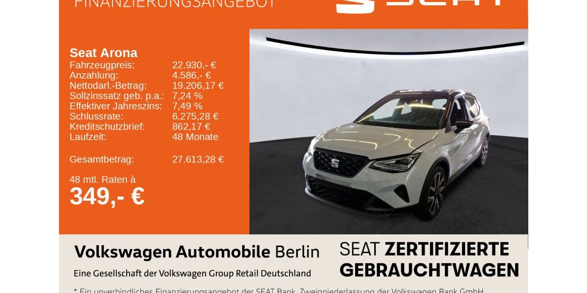 Seat Arona 14.999 km 22.930 &euro; Berlin 13089