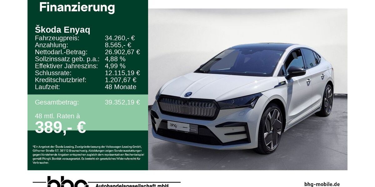 Skoda Enyaq 68.501 km 34.260 &euro; Rottweil 78628