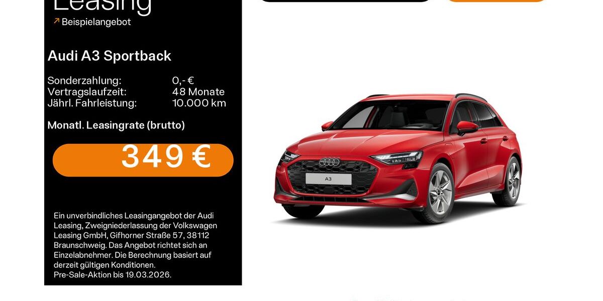 Audi A3 7.038 km 39.980 &euro; Coburg 96450