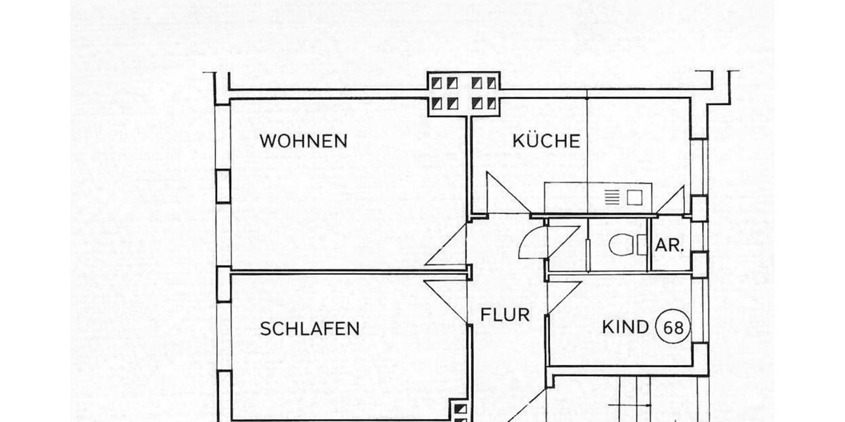 Etagenwohnung Hamburg Wandsbek - 2 Zimmer, 60 m&sup2;, 250.000&euro; | Angebot:26037438