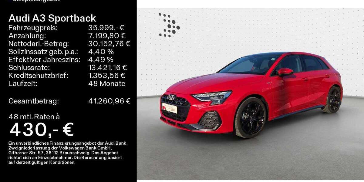 Audi A3 7.200 km 35.999 € Buedingen 63654