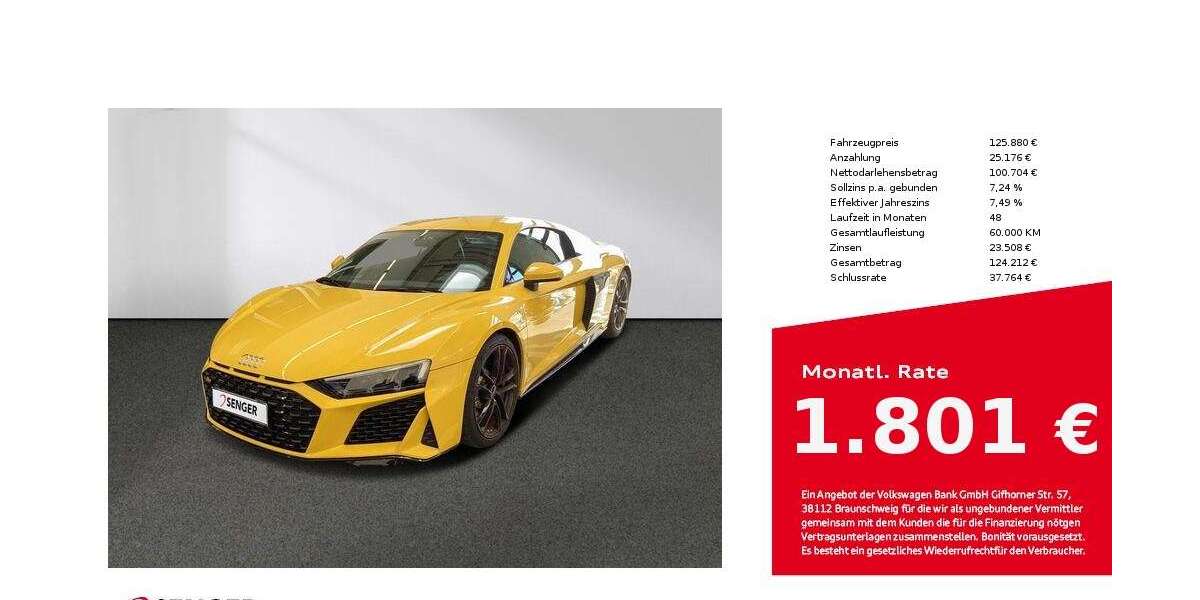 Audi R8 12.940 km 125.880 &euro; Bielefeld 33609