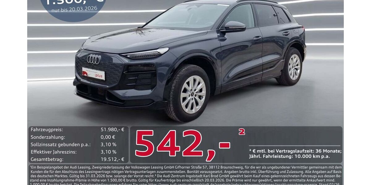 Audi Q6 e-tron 8.950 km 51.980 &euro; Ingolstadt 85057