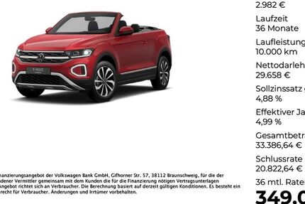 VW T-Roc 5.599 km 32.640 &euro; Ibbenbüren 49477