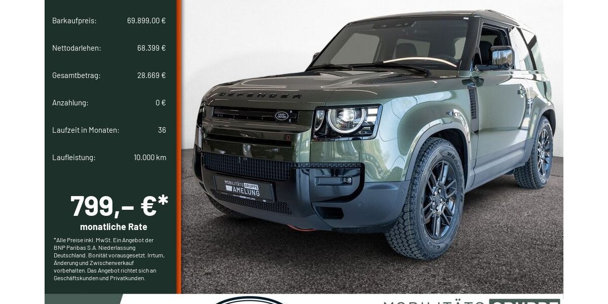 Land Rover Defender 2.500 km 69.899 &euro; Engelskirchen 51766